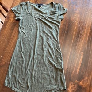 Olive green cotton dress